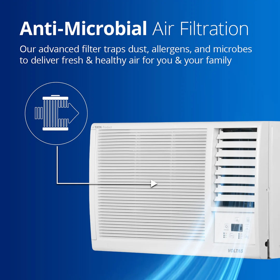 Voltas Fixed Speed Window AC, 1 Ton, 3 star - 123 Vectra Platina