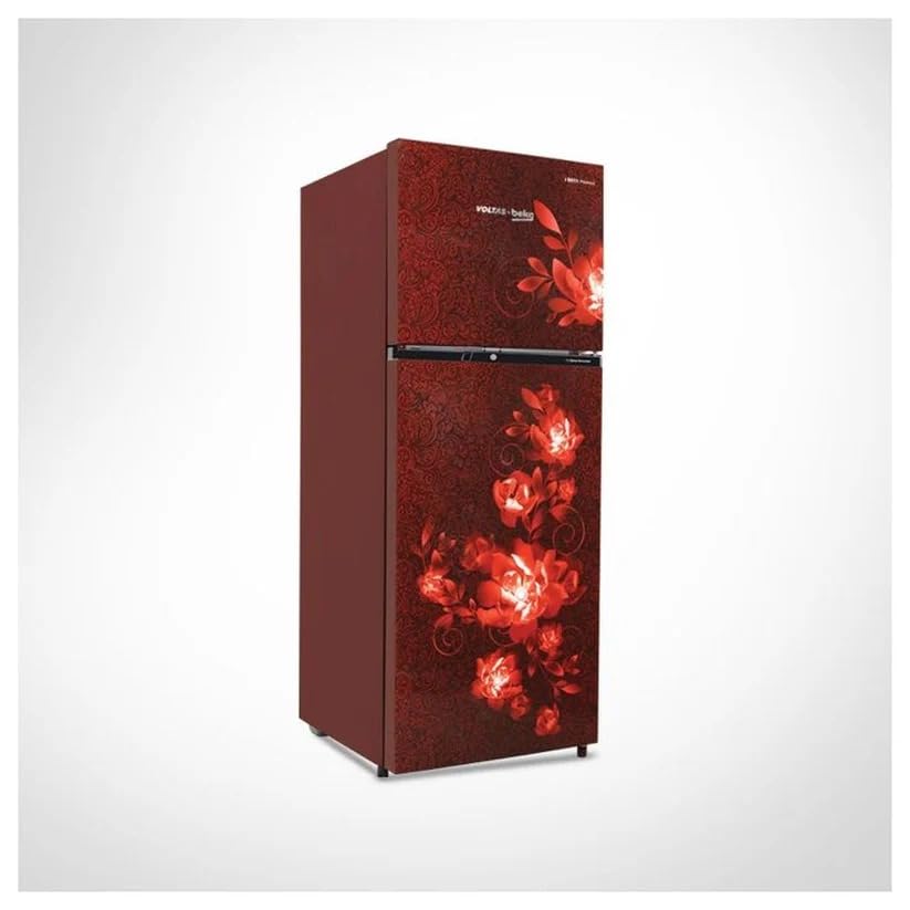 Voltas Beko RFF295D/W0CWR0I0000GD 250L 2 Star Frost Free Double Door Refrigerator Celin Wine
