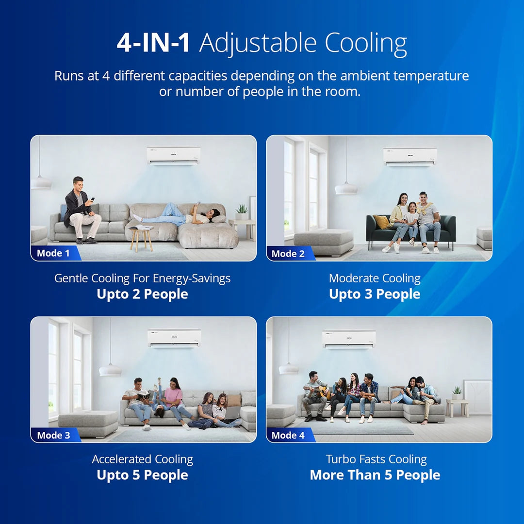 Voltas Adjustable Inverter Split AC, 1.5 Ton, 3 Star - 183V Vertis Zenith Gold