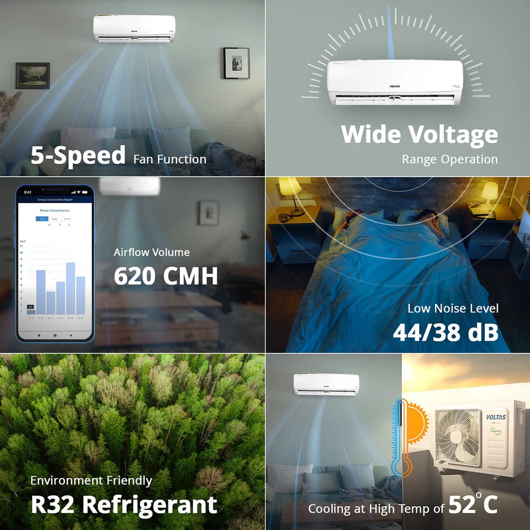 Voltas Split AC, 1 Ton, 3 star-123 Vectra Elegant