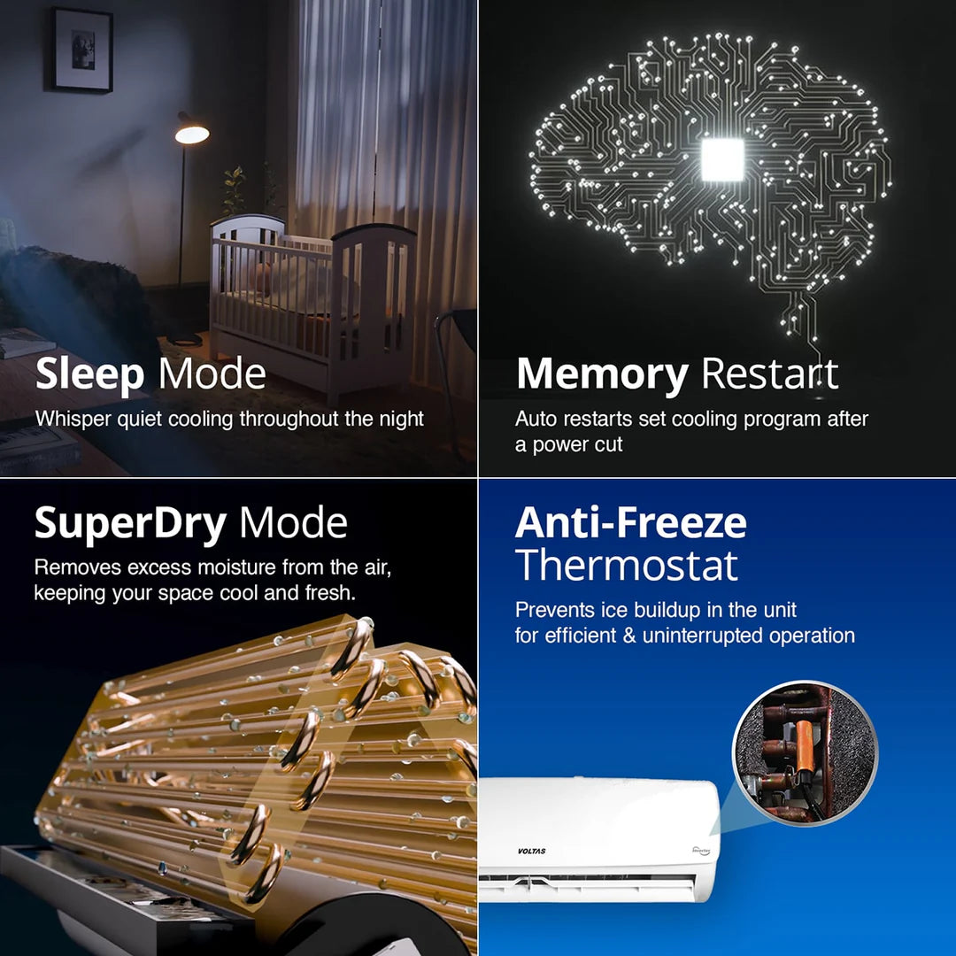 Voltas Split AC, 1 Ton, 3 star-123 Vectra Elegant