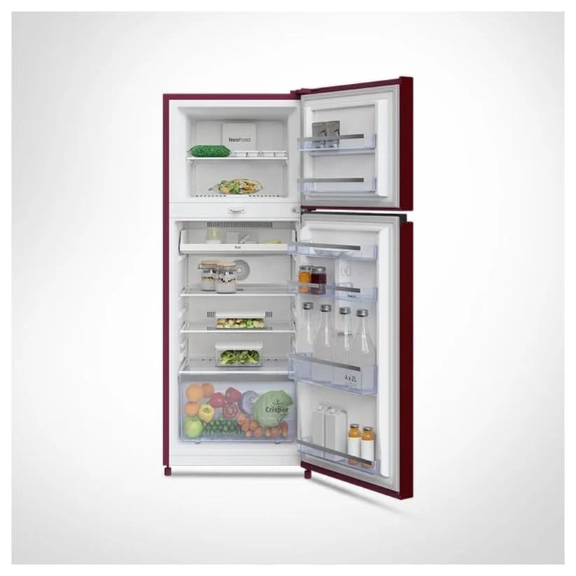 Voltas Beko RFF295D/W0CWR0I0000GD 250L 2 Star Frost Free Double Door Refrigerator Celin Wine