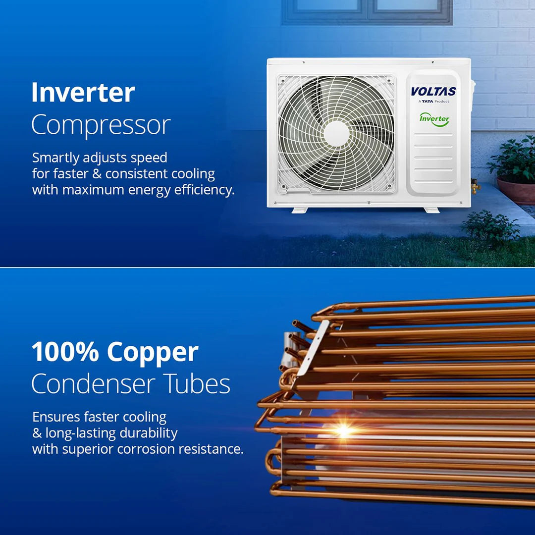 Voltas Adjustable Inverter Split AC, 2 Ton, 3 star - 243V Vectra Elegant
