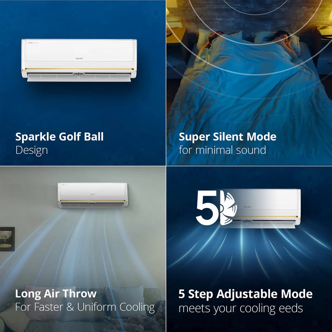 Voltas Adjustable Inverter Split AC, 2 Ton, 3 star - 243V Vectra Elegant