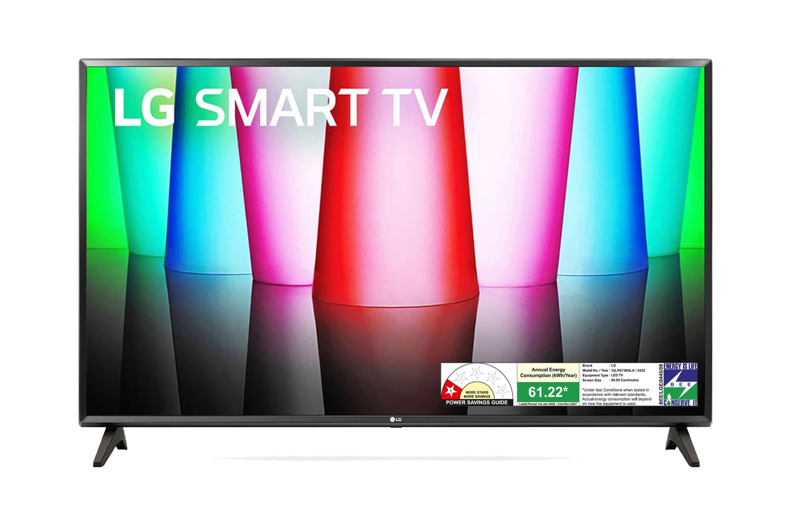 LG 80cm (32) Smart TV (LR573), α5 Gen6 AI Processor, 60Hz Refresh Rate, Active HDR,AI Sound