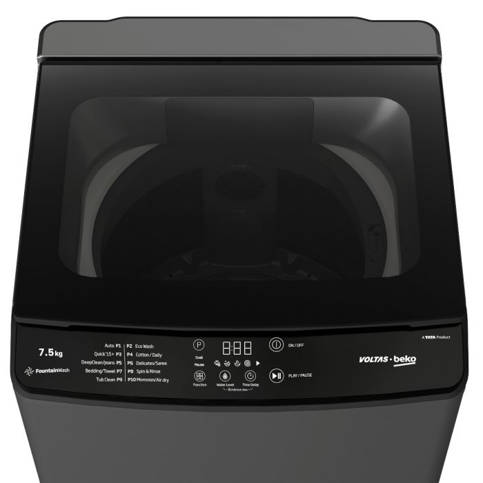 Voltas 7.5 Kg, 5-Star, Fully Automatic Top Load Washing Machine | WTL7506UAA/SPC0OD